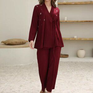 Elegant Red Women's Set